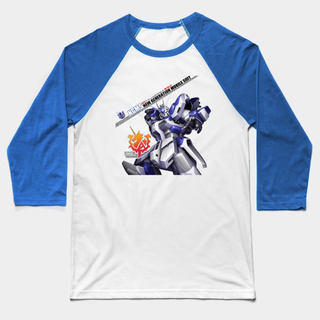 RX-93-V2 Hi Nu Gundam Char's Counterattack Beltorchika's Children Baseball T-Shirt by Celestial Crafts